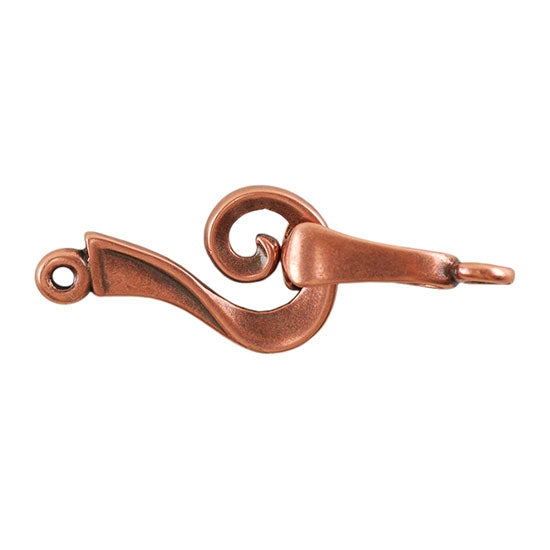 Copper Plate Hook & Eye Clasp - Eroteme - 1 Set