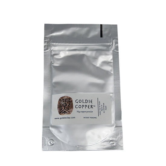 Goldie Copper™ Powder Clay 50g package