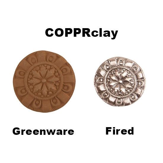 COPPRclay™ Metal Clay greenware and fired samples 