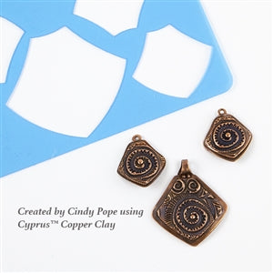 Cindy Pope Template - New Shield samples in cyprus copper clay