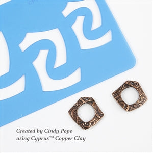 Cindy Pope Template - New Shield samples in cyprus copper clay