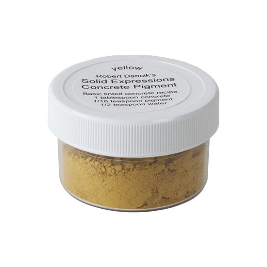 jar of Solid Expressions - Concrete Pigment - Yellow - .5oz