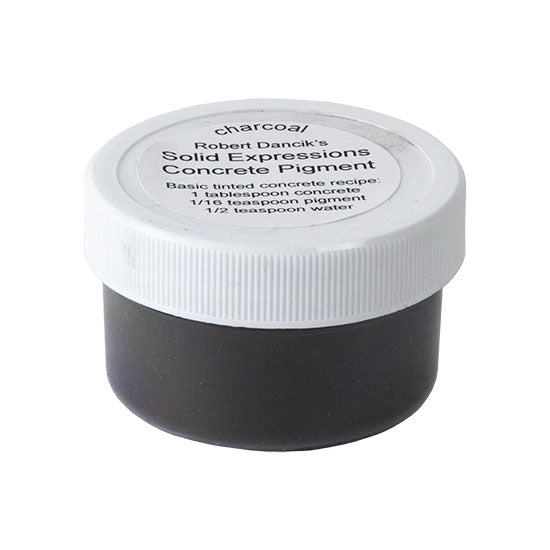 jar of Solid Expressions - Concrete Pigment - Charcoal - .5oz