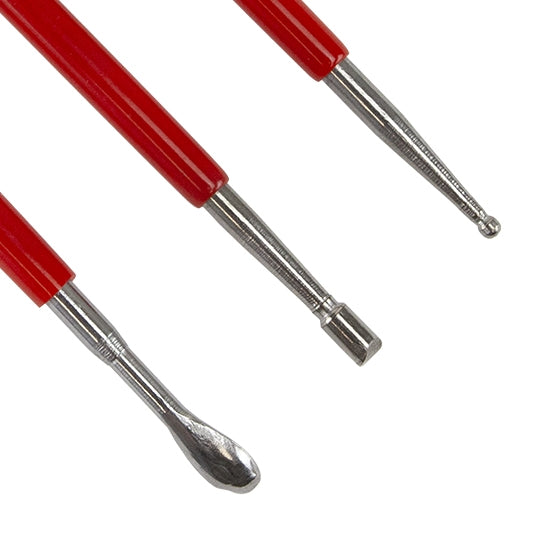 Stainless Steel Double Ended Sculpting Carving Tools - Set of 3