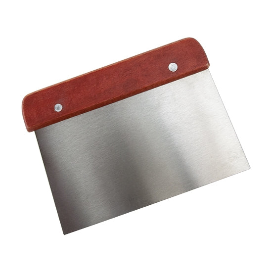 Stainless Steel Clay Scraper with wood handle