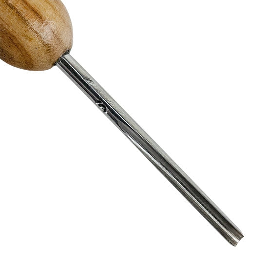 Micro Carving Tool - Drake Carver - 1.5mm U Gouge with wood handle