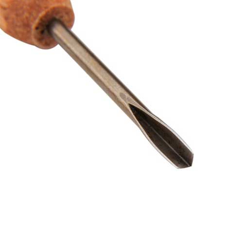 Micro Carving Tool - Dockyard Carver - 75 Degree V Gouge with wood handle