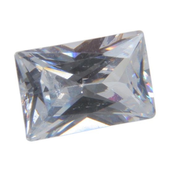 Cubic Zirconia - White Diamond - Baguette 4mm X 6mm