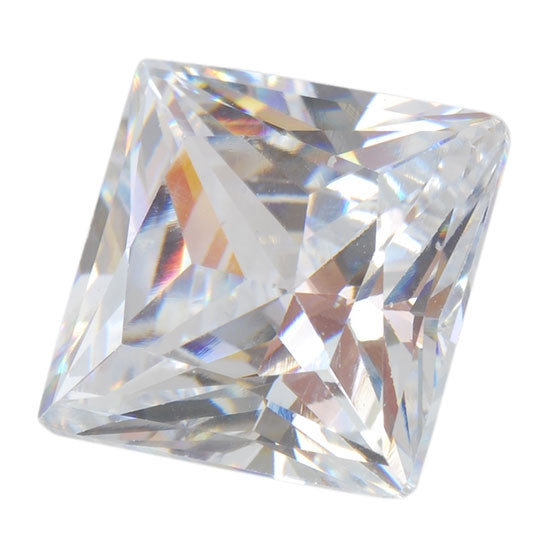 Cubic Zirconia - White Diamond - Square