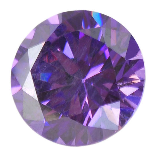 Cubic Zirconia - Amethyst - Round