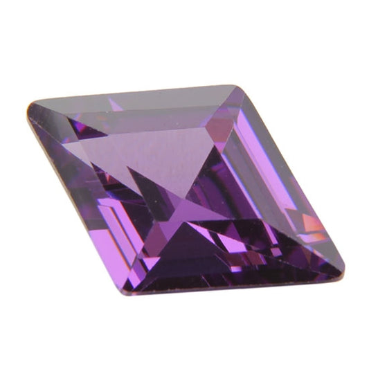 Cubic Zirconia - Amethyst - Diamond 9mm x 13mm