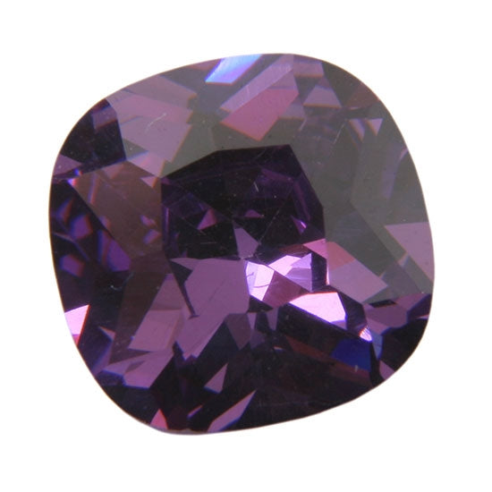 Cubic Zirconia - Amethyst - Cushion