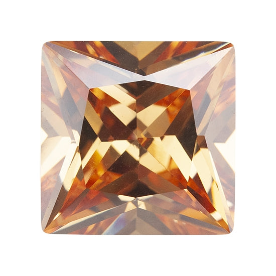 Cubic Zirconia - Champagne - Square