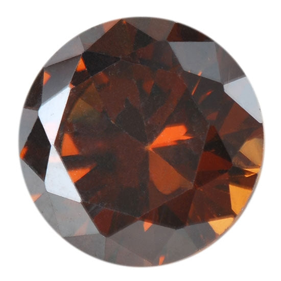 Cubic Zirconia - Smoked Topaz - Round