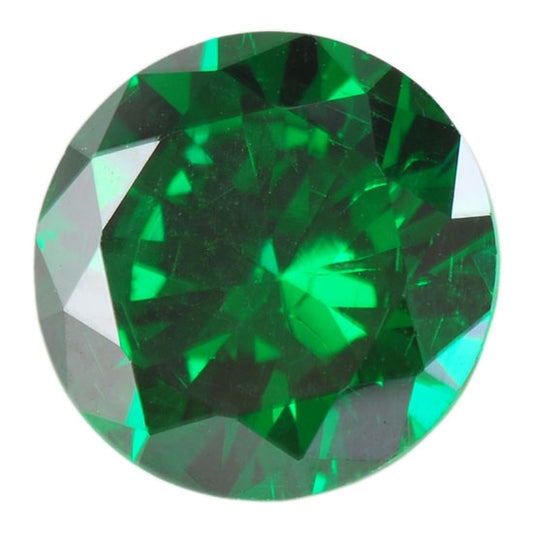 Cubic Zirconia - Columbian Emerald - Round