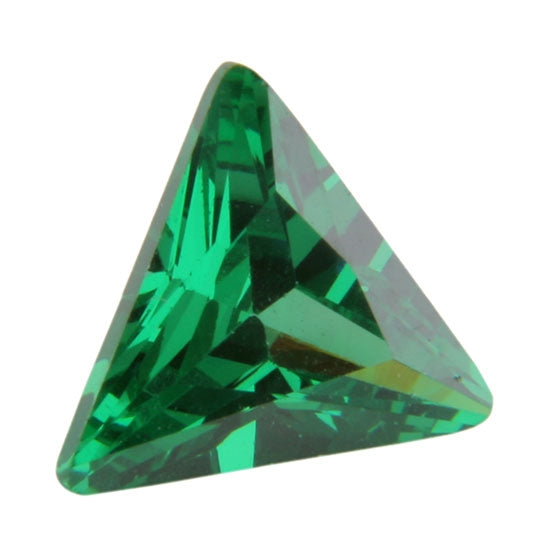 Cubic Zirconia - Columbian Emerald - Triangle 6mm