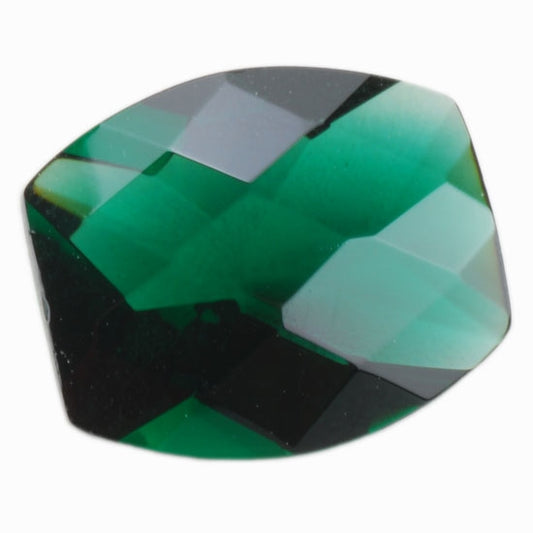 Cubic Zirconia - Columbian Emerald - Barrel - Checkerboard