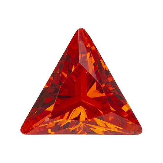 Cubic Zirconia - Fire Opal - Triangle