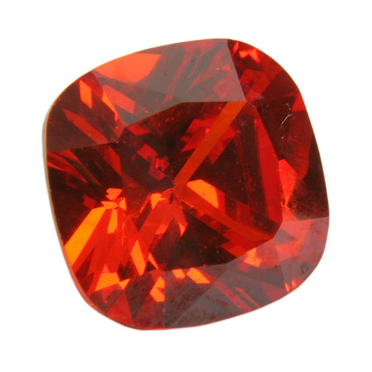 Cubic Zirconia - Fire Opal - Cushion