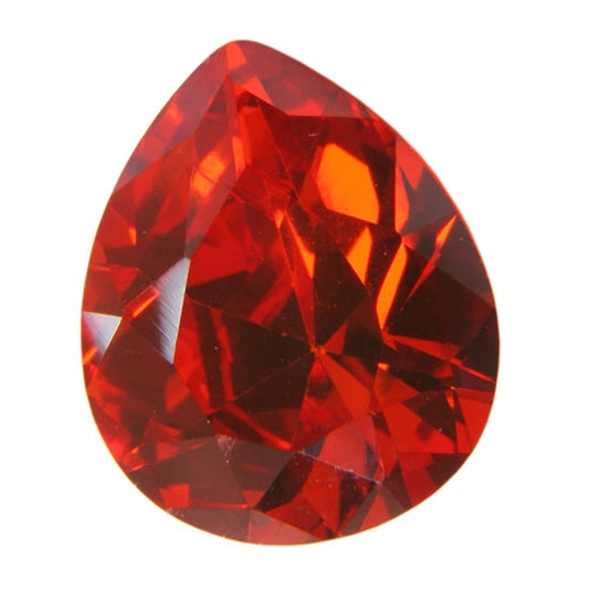 Cubic Zirconia - Fire Opal - Pear