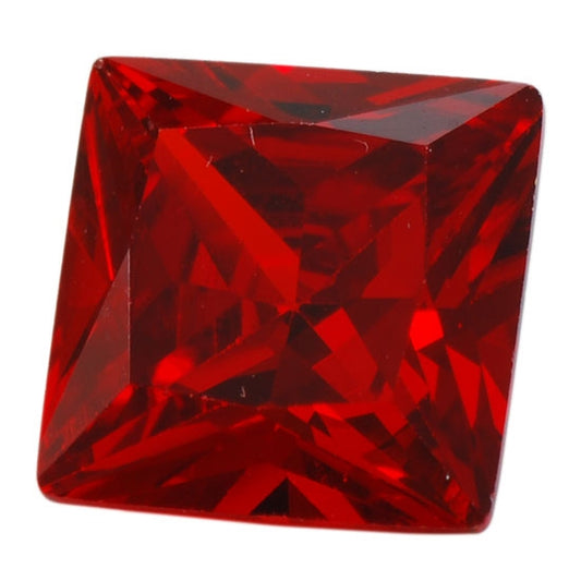 Cubic Zirconia - Hessonite Garnet - Square