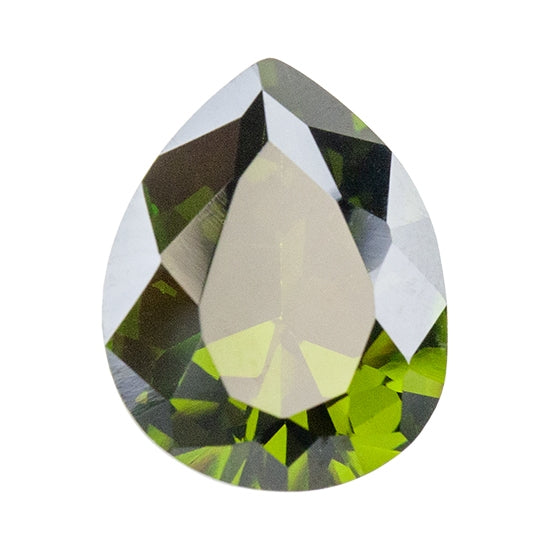 Cubic Zirconia - Olivine - Pear