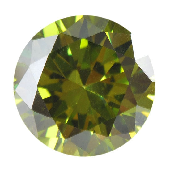 Cubic Zirconia - Olivine - Round