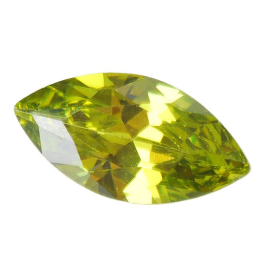 Cubic Zirconia - Olivine - Marquise