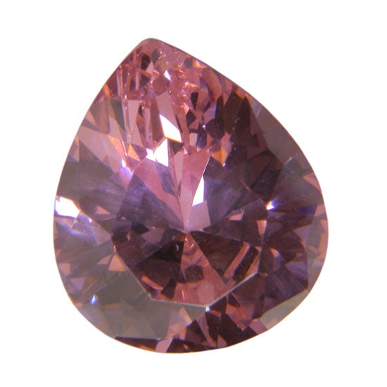 Cubic Zirconia - Pink Sapphire - Pear