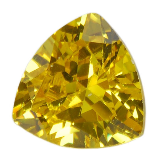 Cubic Zirconia - Yellow Diamond - Trillion