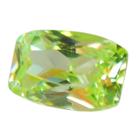 Cubic Zirconia - Green Apple - Barrel