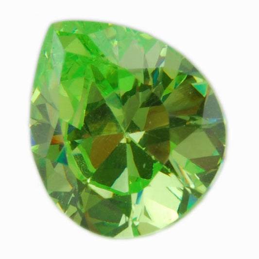 Cubic Zirconia - Green Apple - Pear