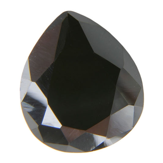 Cubic Zirconia - Jet Black - Pear