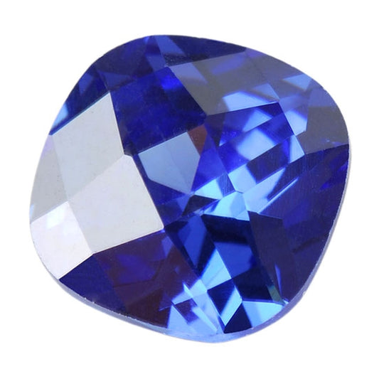 Cubic Zirconia - Tanzanite - Cushion - Checkerboard