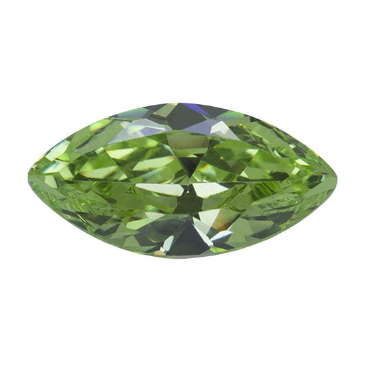 Cubic Zirconia - Green Apple - Marquise