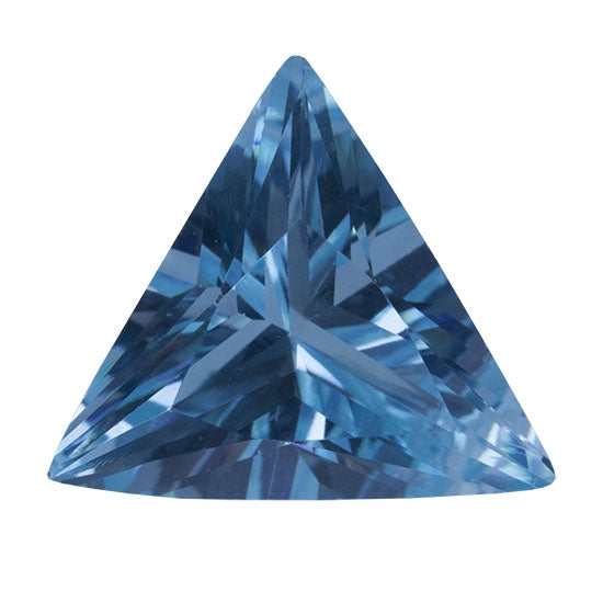 Cubic Zirconia - Blue Topaz - Triangle