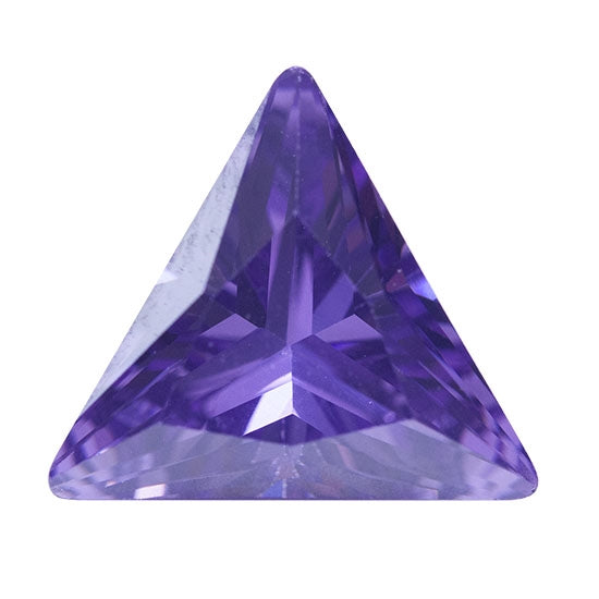 Cubic Zirconia - Amethyst - Triangle