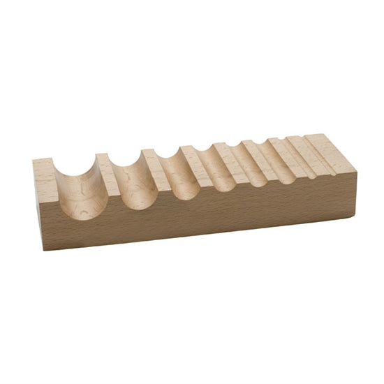 Whaley Wood Swage Block The Whaley Hardwood Swage block is great for forming rings to size or for general purpose metal forming without the risk of marring or scratching the metal. Wood swage block measures 9" x 3".