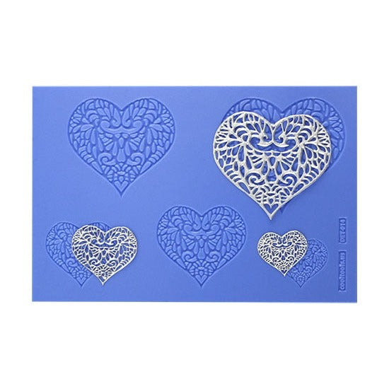 blue Delicate Element Texture - Inamorata with silver samples