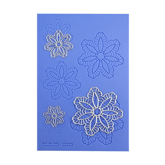 blue Delicate Element Texture - Aster Mandala with samples