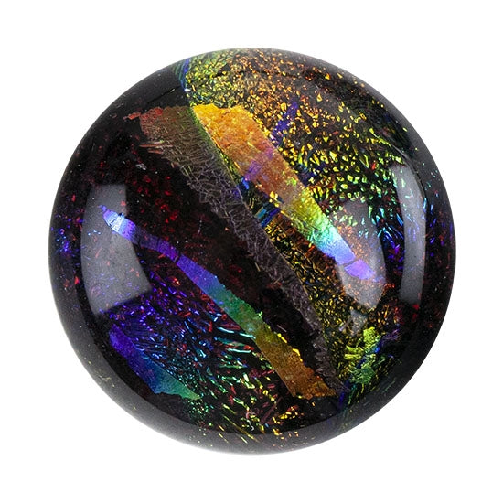 Dichroic Cabochons - Red Large - 16mm to 20mm