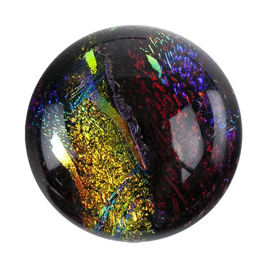 Dichroic Cabochons - Red Large - 16mm to 20mm