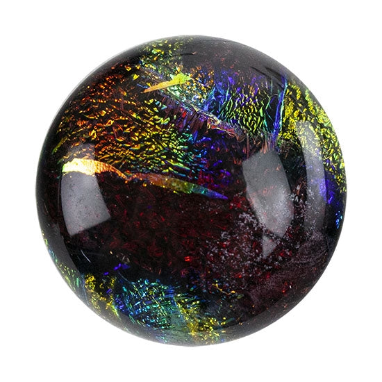 Dichroic Cabochons - Red Large - 16mm to 20mm