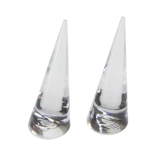 Organic Ring Display - Acrylic Clear Cone - Set/2