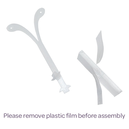 remove plastic film before assembly