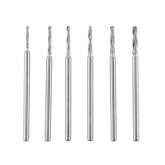 Drill Set - Diamond coated Swiss - 6 Piece