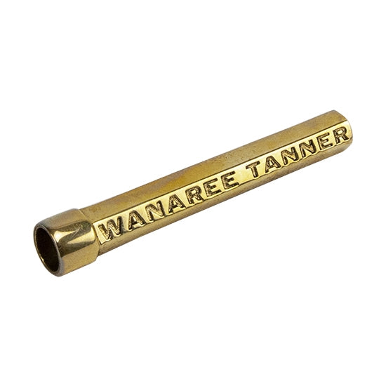 Wanaree Tanner Die Cut Tool Handle - Bronze This Heirloom quality Die Cut Tool handle is fashioned in sturdy, luminous bronze. It features a magnetic safety release that even helps dislodge the clay from the die cut face by harnessing the positive to negative magnetic force.