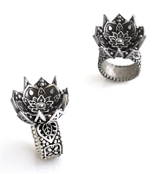 Wanaree Tanner Die Cut Tool Head - Lotus Bloom silver rings