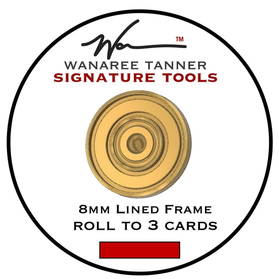 Wanaree Tanner Die Cut Tool Head - 8mm Lined Frame