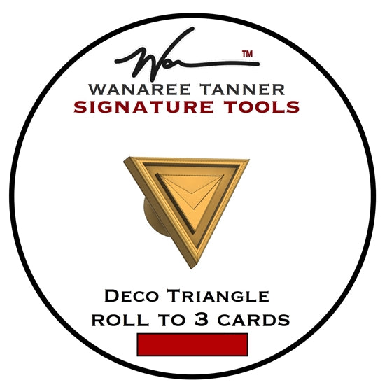 Wanaree Tanner Die Cut Tool Head - Deco Triangle